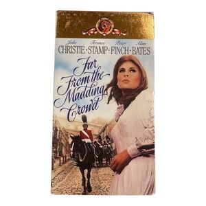 Far From The Madding Crowd VHS Movie Julie Christie Peter‎ Finch 2 Tape Set
